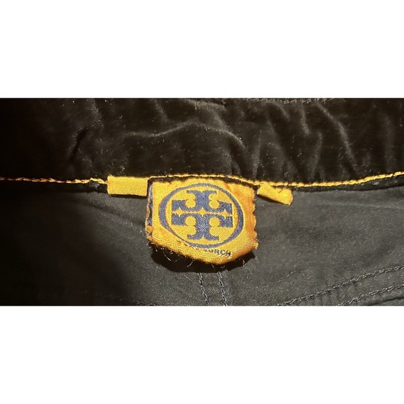 Tory‎ Burch Pants Velvet Black Size 24 High Waisted Flare - Picture 3 of 9